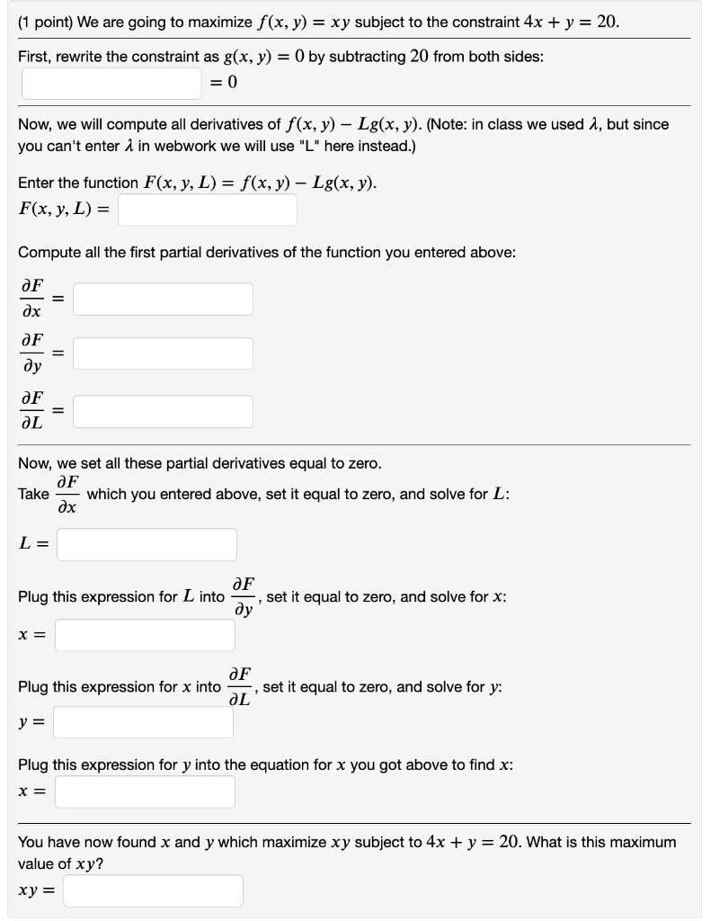 solved-1-point-we-are-going-to-maximize-f-x-y-xy-subject-chegg