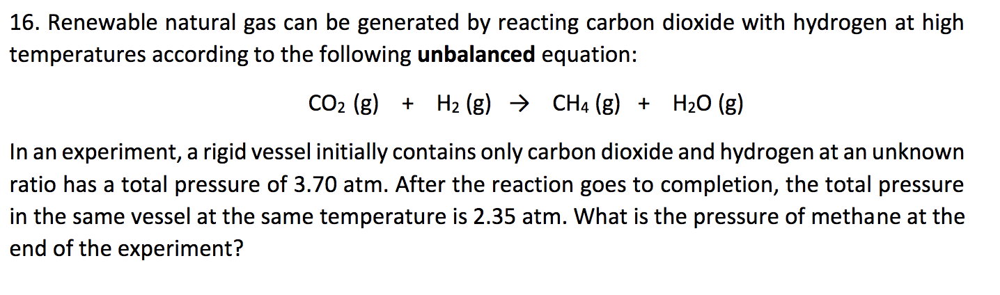 Solved 16. Renewable natural gas can be generated by | Chegg.com