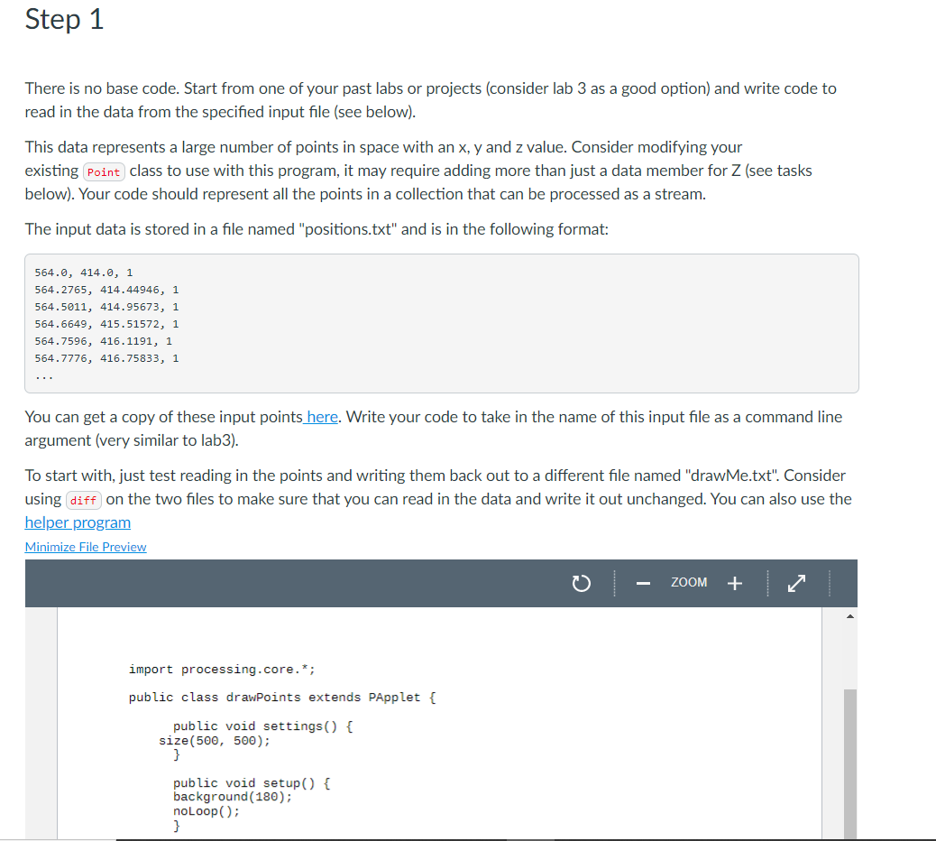 Step 1 There is no base code. Start from one of your | Chegg.com