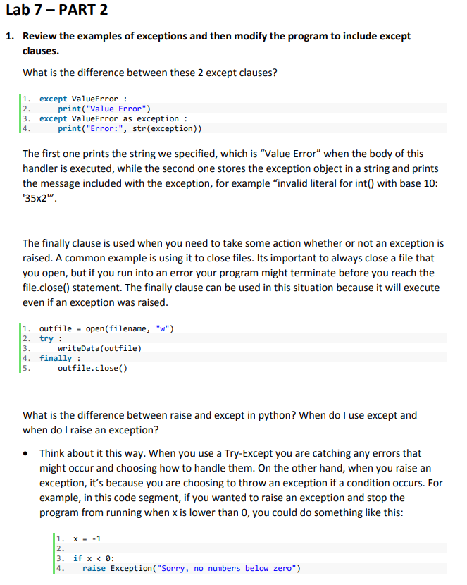 How to Catch, Raise, and Print a Python Exception