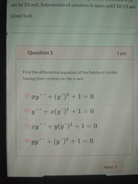 Solved am to 10 am). Submission of solution is open until | Chegg.com