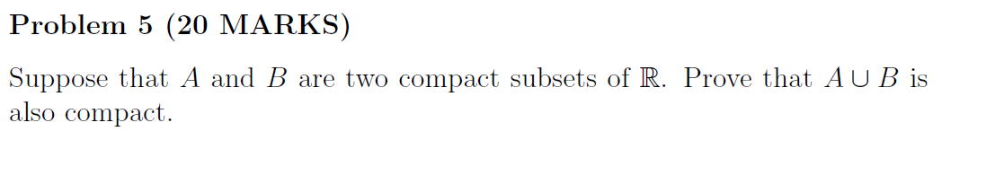 Solved Problem 5 (20 MARKS) Suppose That A And B Are Two | Chegg.com