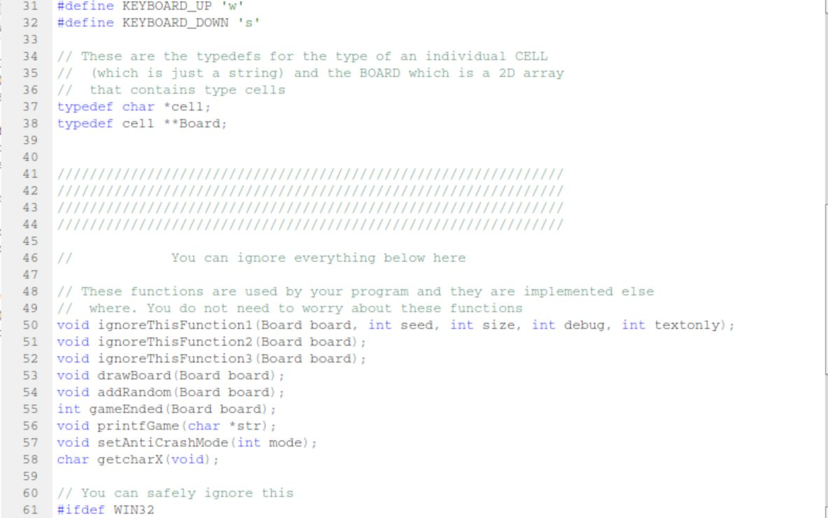 Solved #C language programming task. Making the 2048 game in | Chegg.com