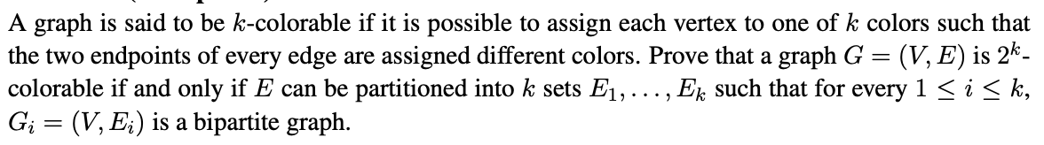A graph is said to be k-colorable if it is possible | Chegg.com