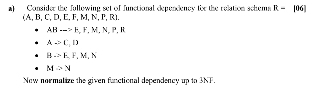 Solved A) [06] Consider The Following Set Of Functional | Chegg.com