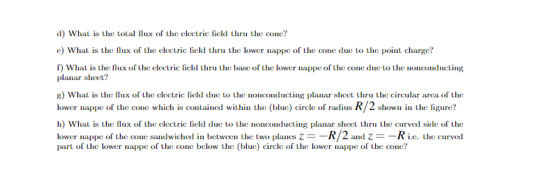 Solved 1. Shown below is a double napped right circular cone | Chegg.com