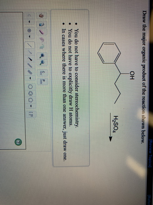 Solved Draw the major organic product of the reaction shown | Chegg.com
