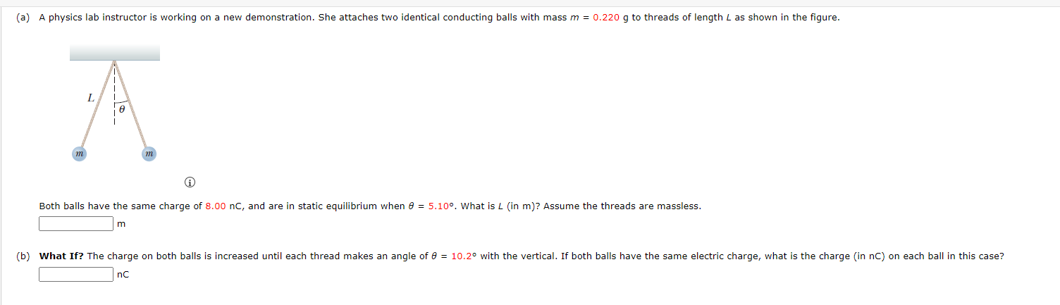 Solved (a) A physics lab instructor is working on a new | Chegg.com