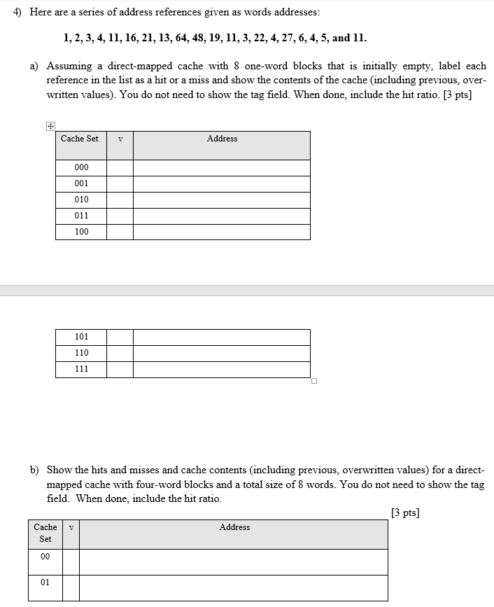 4 Here Are A Series Of Address References Given A