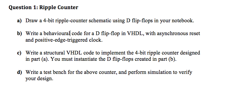 D Flip Flop In Vhdl With Testbench