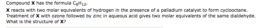 Solved Compounds X and Y both have the formula C7H14. Both X | Chegg.com