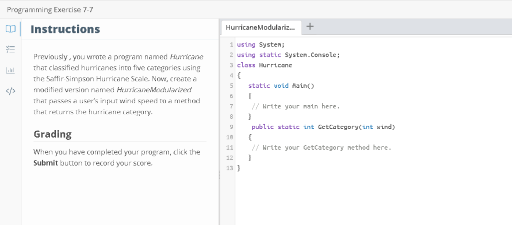 Solved Programming Exercise -1 | Instructions | Chegg.com