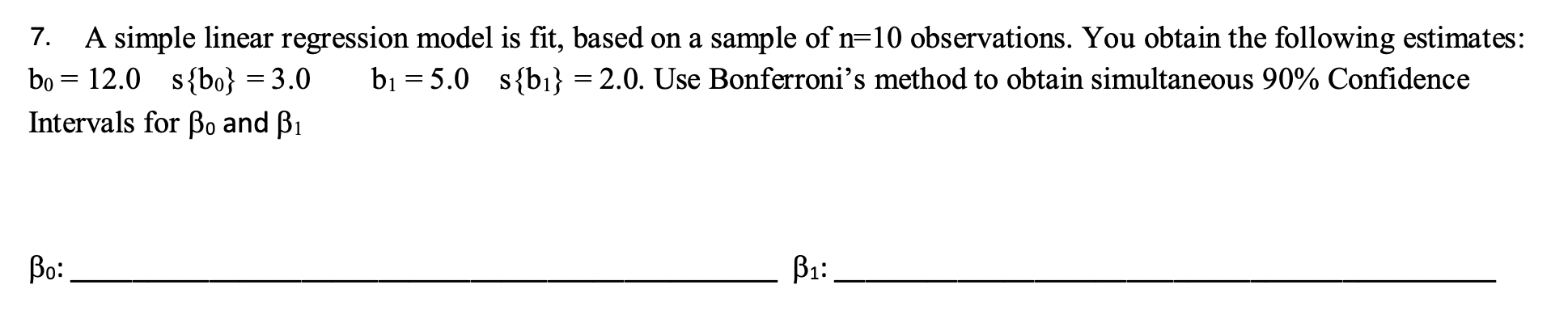 Solved A simple linear regression model is fit, based on a | Chegg.com