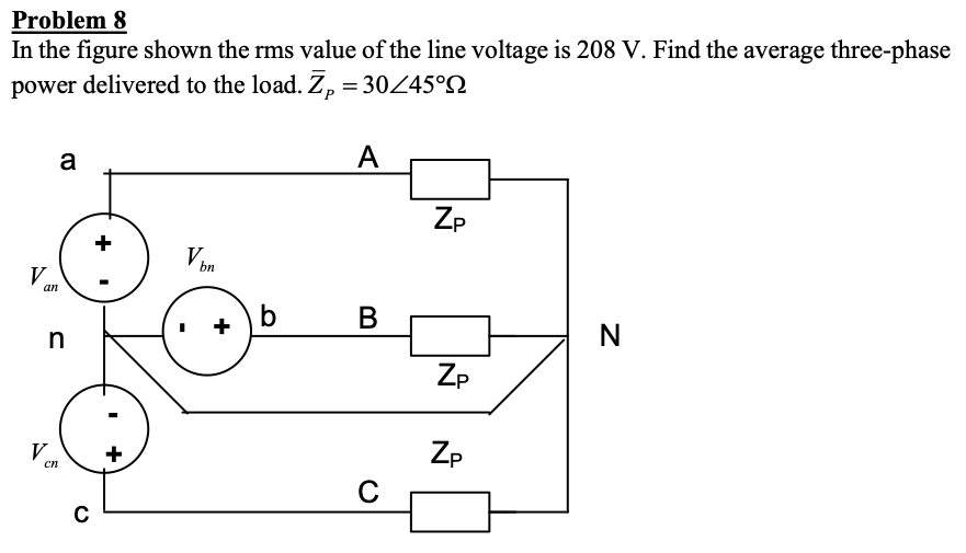 Solved Problem 8 In the figure shown the rms value of the | Chegg.com