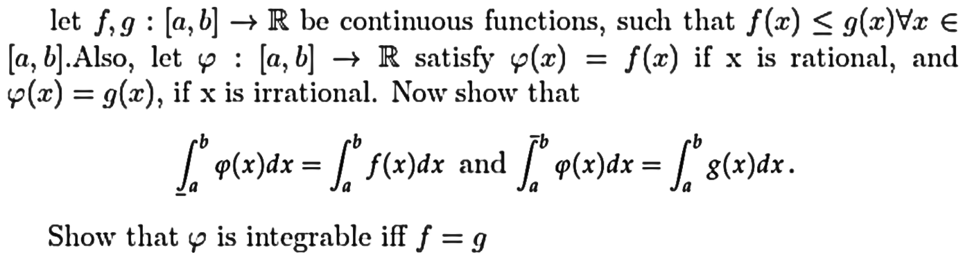 Solved Let F,g:[a,b]→R Be Continuous Functions, Such That | Chegg.com