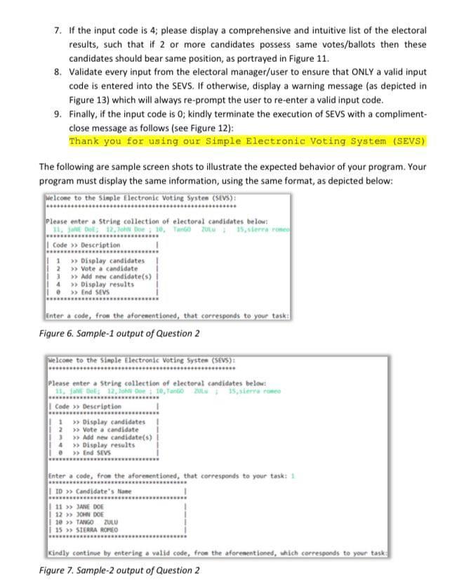 Solved Question 2 (8pts) - Simple Electronic Voting System | Chegg.com