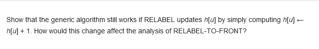 Solved Show that the generic algorithm still works if | Chegg.com