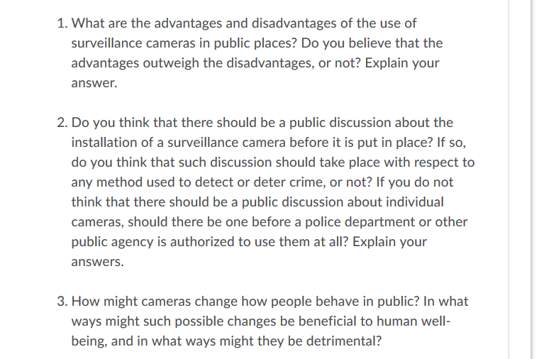 Solved 1. What are the advantages and disadvantages of the