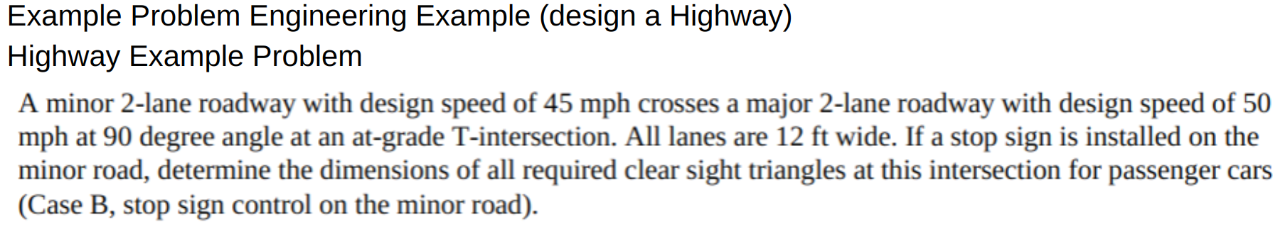 Solved Example Problem Engineering Example (design a | Chegg.com