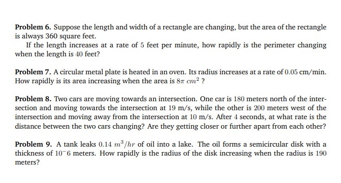 Solved Problem 6. Suppose the length and width of a | Chegg.com