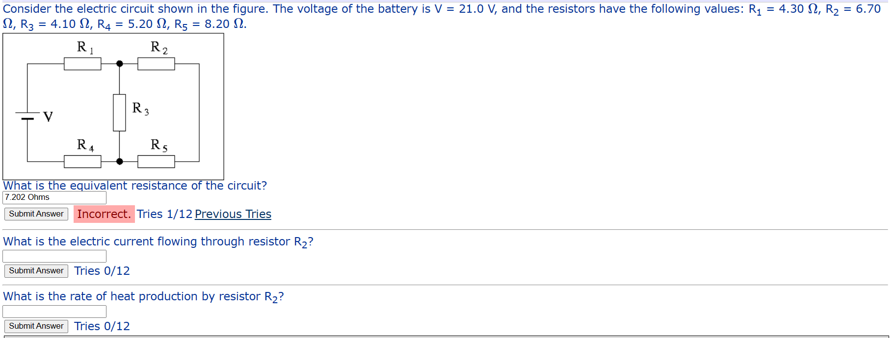Solved Consider the electric circuit shown in the figure. | Chegg.com