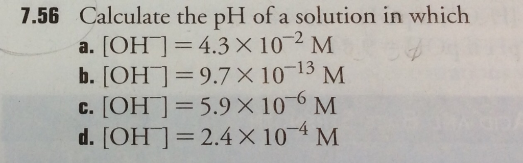 Solved Calculate the pH of a solution in which 7.52 b. [H,O | Chegg.com