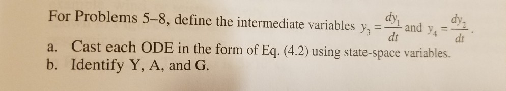Intermediate Variables Examples Solved For Problems 5-8, define the intermediate variables | Chegg.com