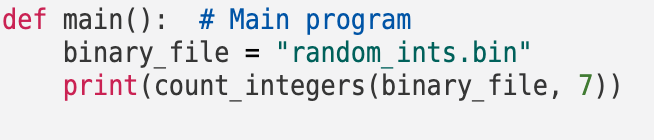 Solved write a python function named count_integers to read | Chegg.com