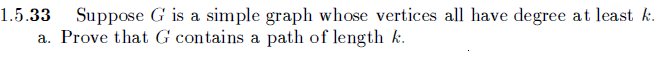Solved 1.5.33 Suppose G is a simple graph whose vertices all | Chegg.com