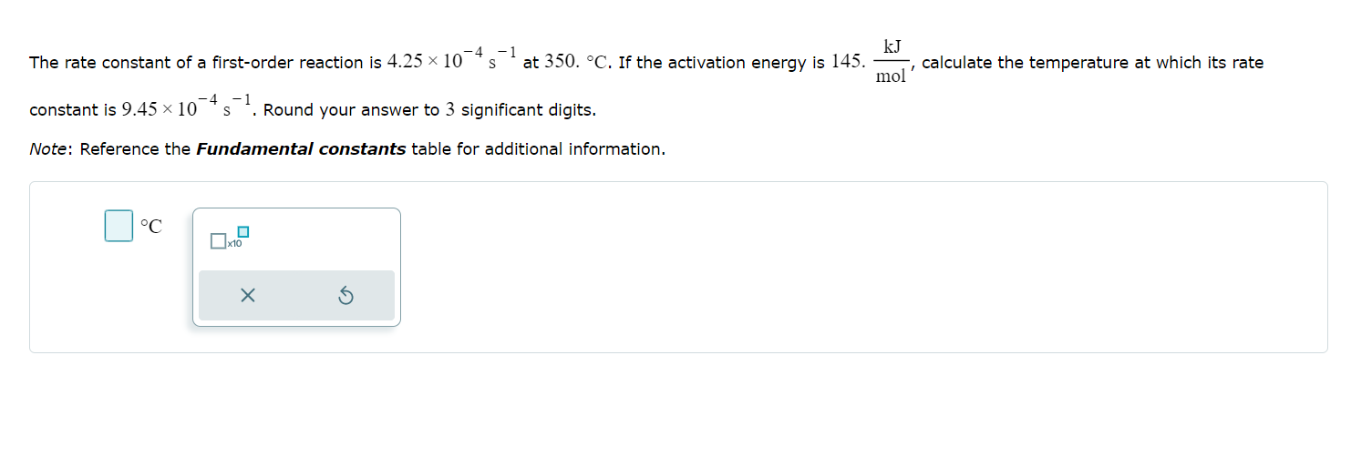 Solved The Rate Constant Of A First Order Reaction Is Chegg Com