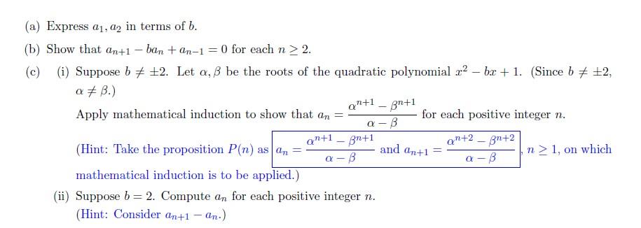 Solved 2. For each positive integer n, let An be the | Chegg.com