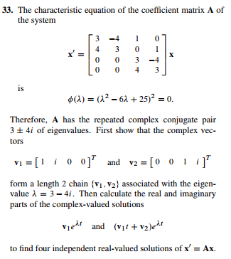 Solved 33. The characteristic equation of the coefficient | Chegg.com