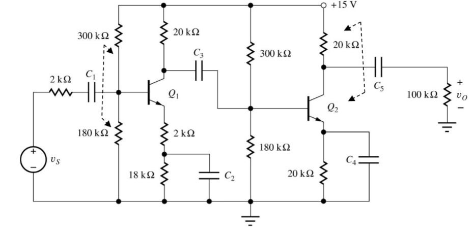 Solved 2. Jaeger, Problem P14.121: For the 2-stage BJT | Chegg.com