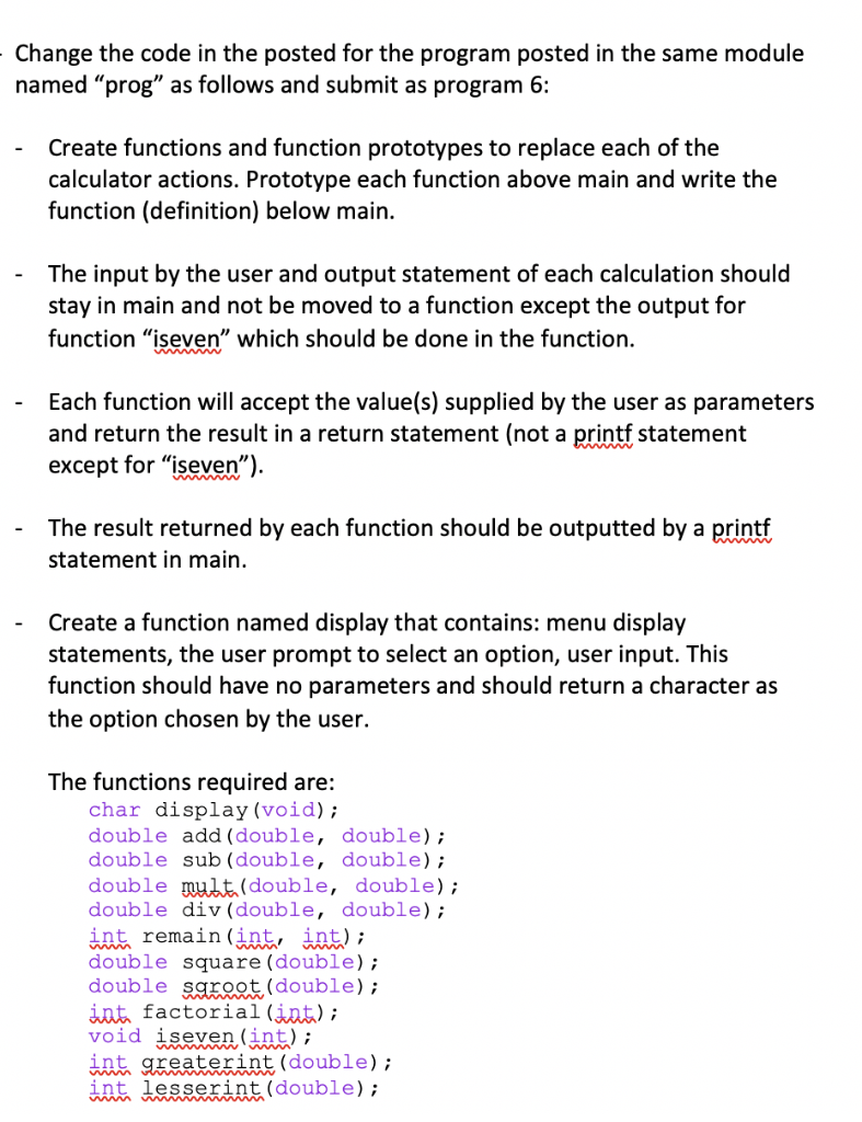 C programming problem. By using the following | Chegg.com