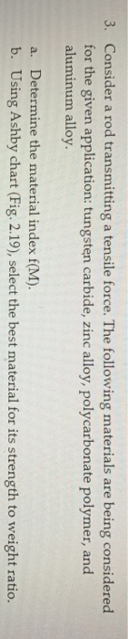 Solved Consider a rod transmitting a tensile force. The | Chegg.com