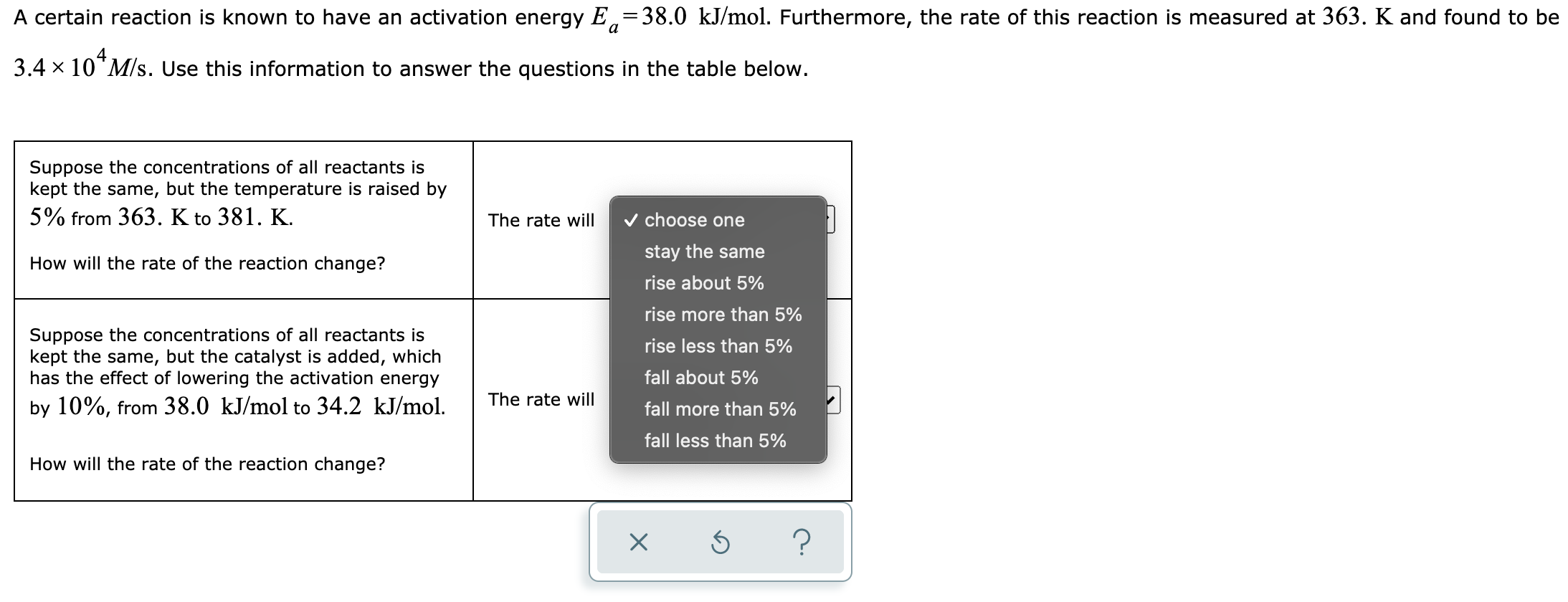 Solved The rate constant k for a certain reaction is | Chegg.com