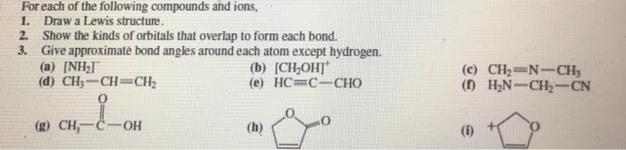 Solved For each of the following compounds and ions 1. 2. 3. | Chegg.com