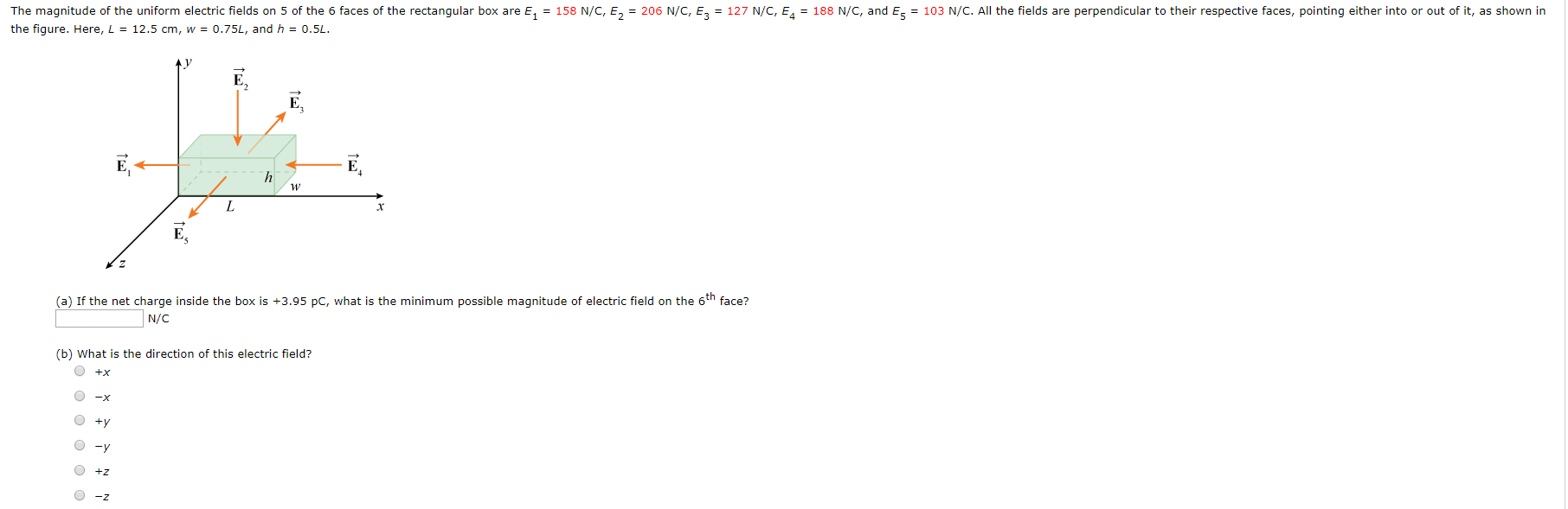 Solved The Magnitude Of The Uniform Electric Fields On 5 Chegg Com