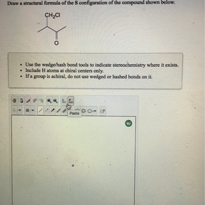 Solved Draw a structural formula of the S configuration of | Chegg.com