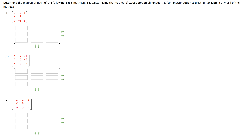 Solved Determine the inverse of each of the following 3 x 3 | Chegg.com