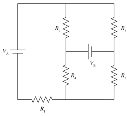 Solved In the circuit shown in the figure, 𝑉A=𝑉B=30.0 V | Chegg.com