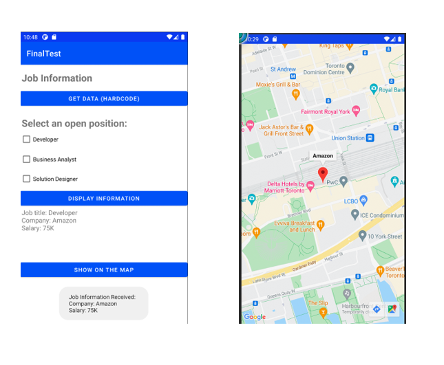 Solved Develop an Android application that retrieves Job | Chegg.com