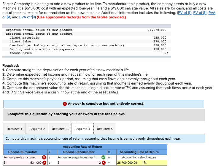 Solved Factor Company is planning to add a new product to