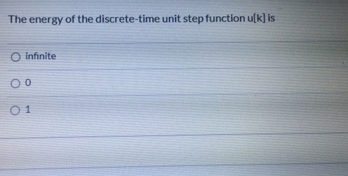 Solved The energy of the discrete-time unit step function | Chegg.com