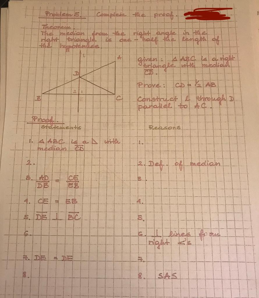 Solved Problems complete the proog. Theche The median deren | Chegg.com
