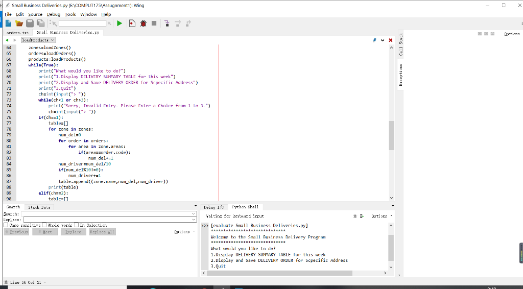 these are the code what i've done so far,just | Chegg.com