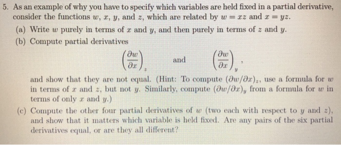 Solved 5. As an example of why you have to specify which | Chegg.com