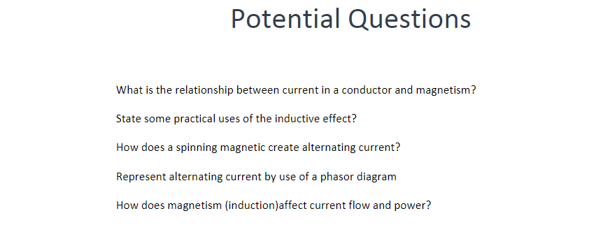 magnetism questions