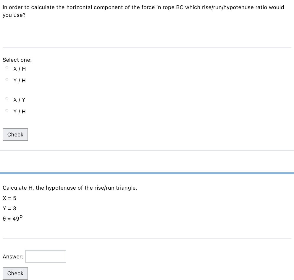 Solved In order to calculate the horizontal component of the | Chegg.com