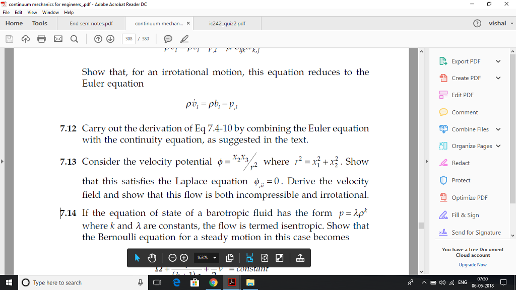 Solved continuum mechanics for engineers_ pdf - Adobe | Chegg.com